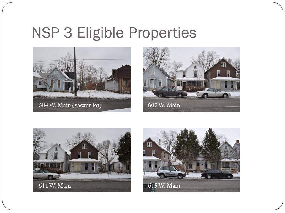 NSP 3 Eligible Properties