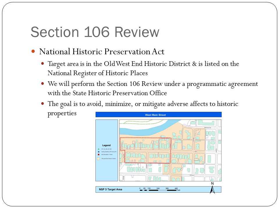 Section 106 Review National Historic Preservation Act