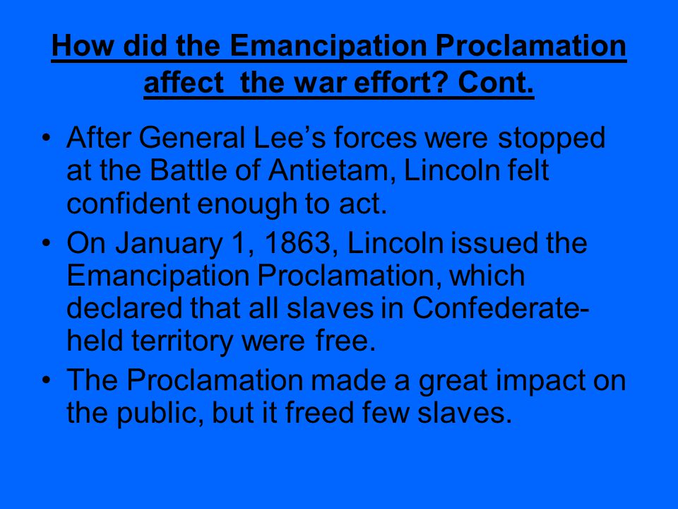 The Emancipation Proclamation - ppt video online download