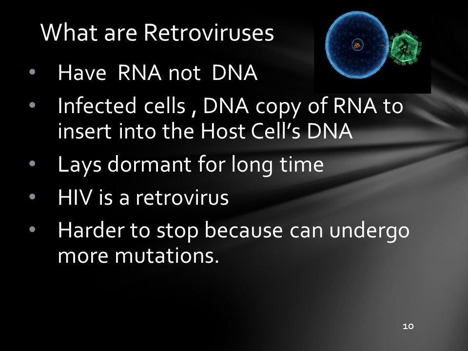 What are Retroviruses Have RNA not DNA