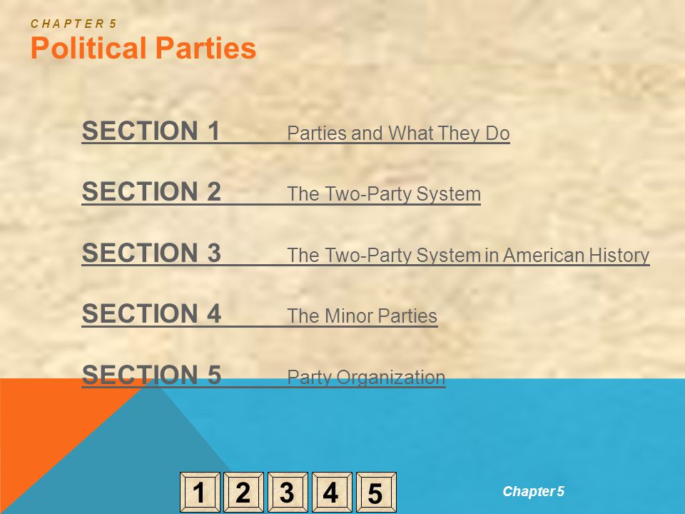 C H A P T E R 5 Political Parties