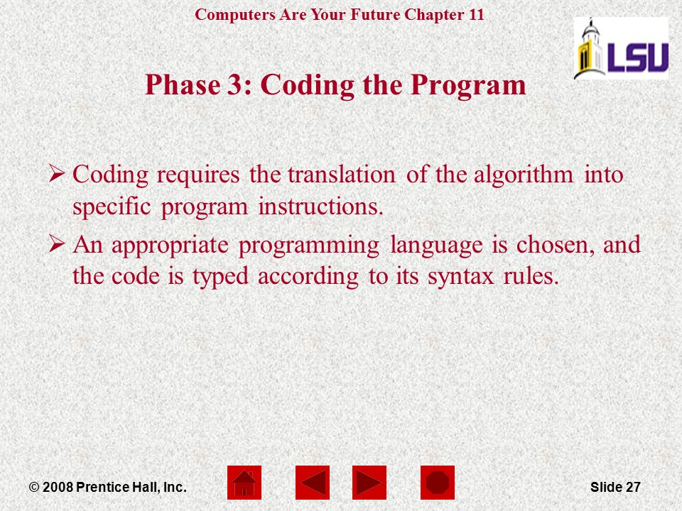 Phase 3: Coding the Program