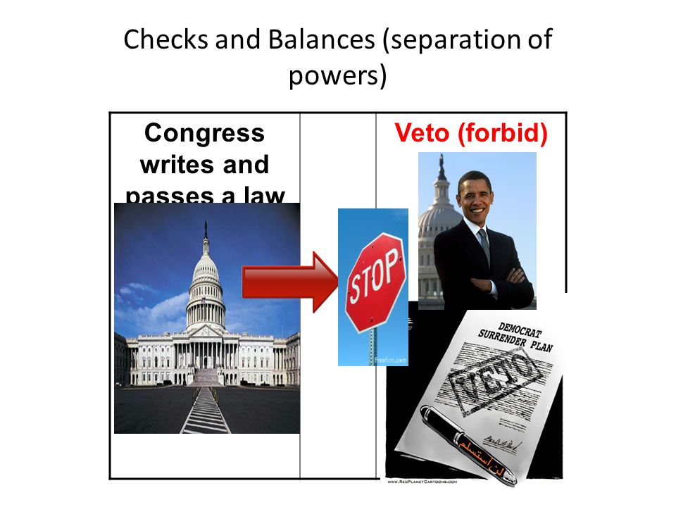 Checks and Balances (separation of powers)