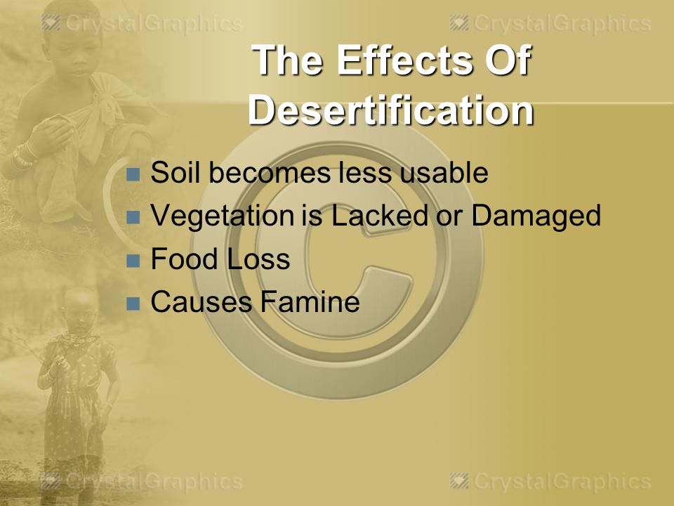 The Effects Of Desertification