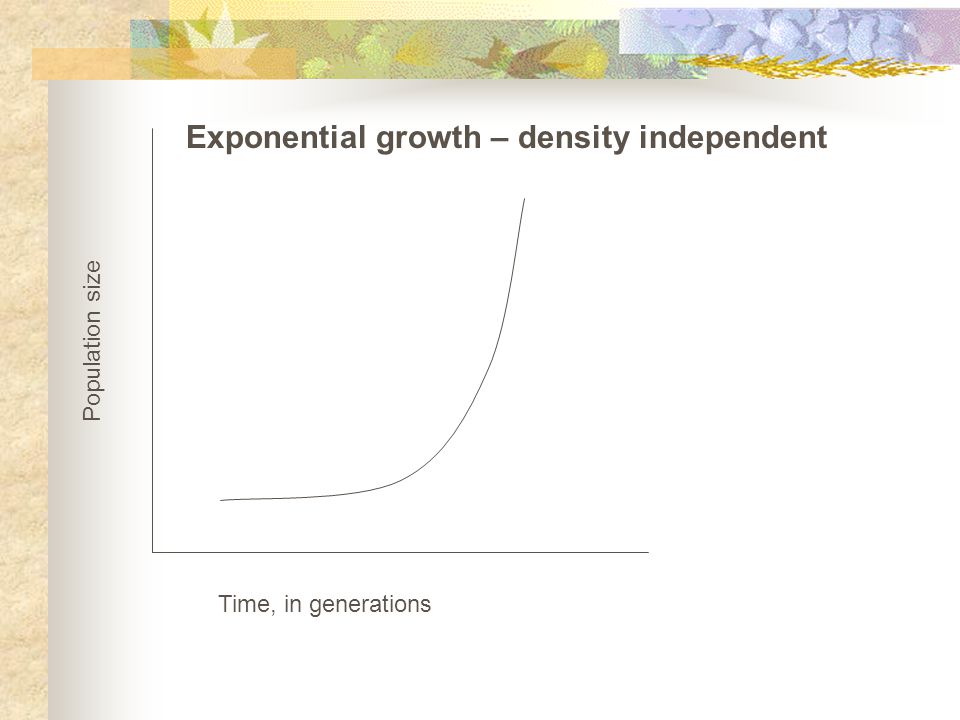 Exponential growth – density independent