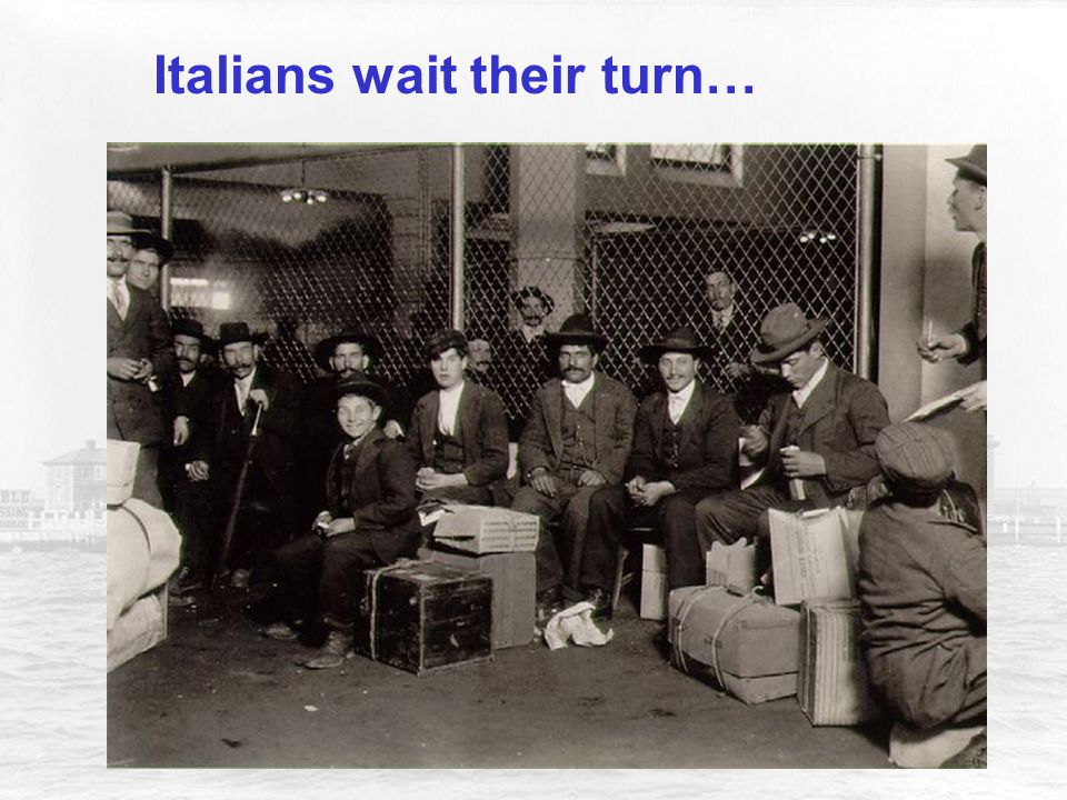 Italians wait their turn…