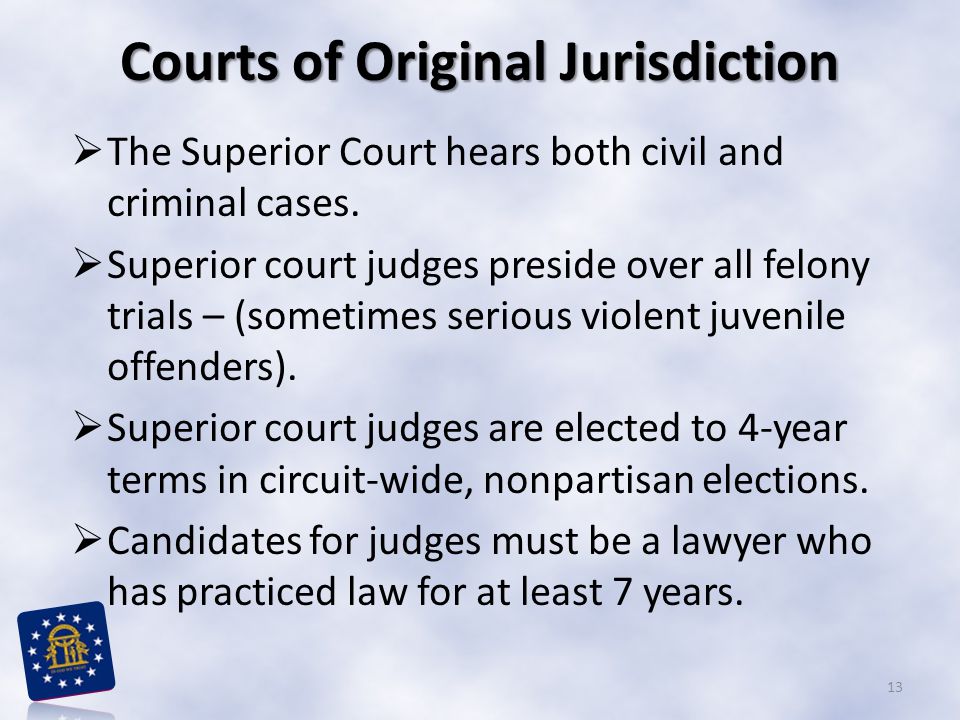 Courts of Original Jurisdiction