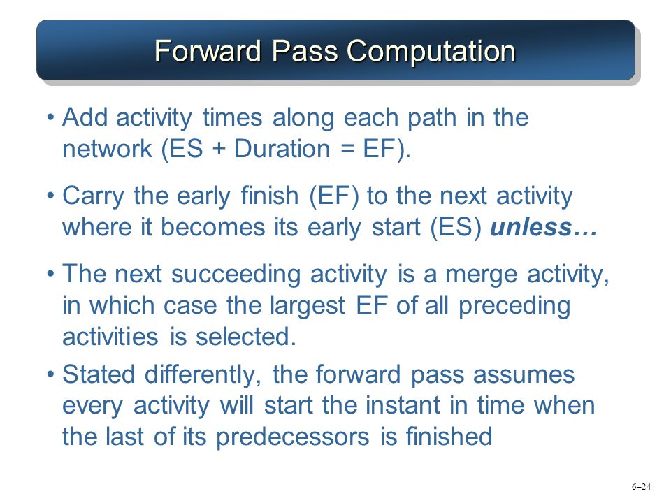 Forward Pass Computation