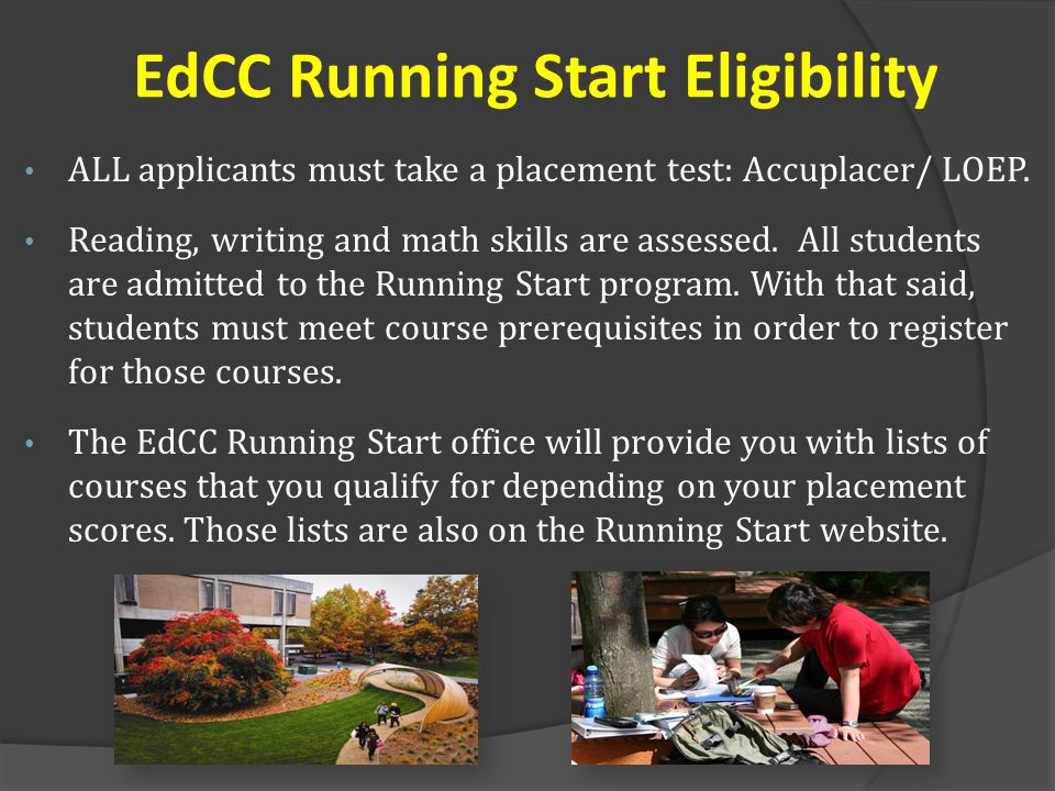 EdCC Running Start Eligibility