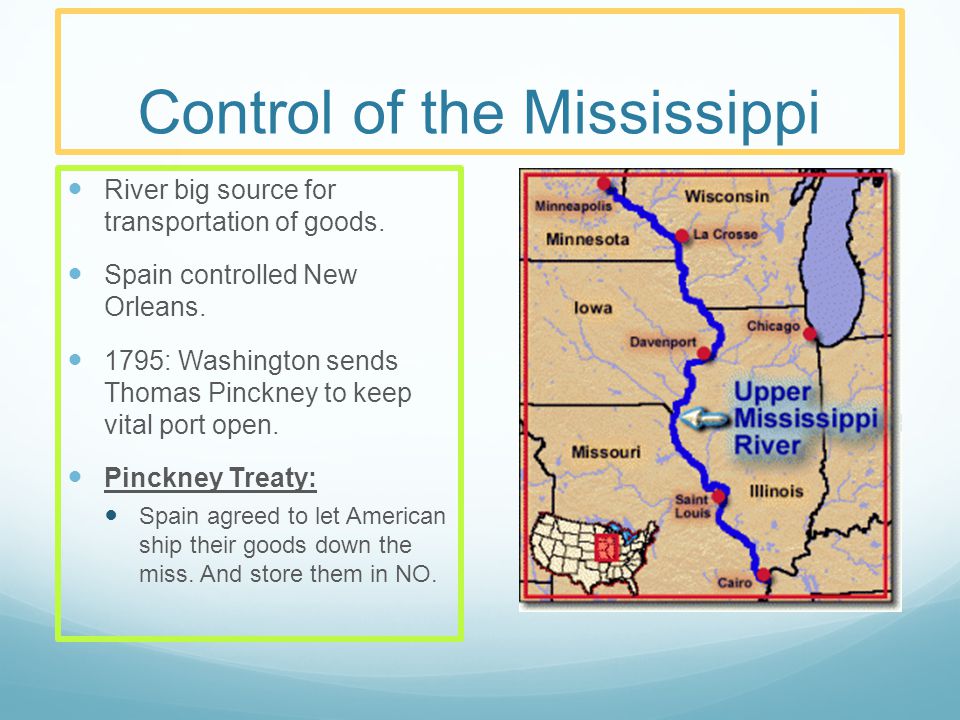 Control of the Mississippi