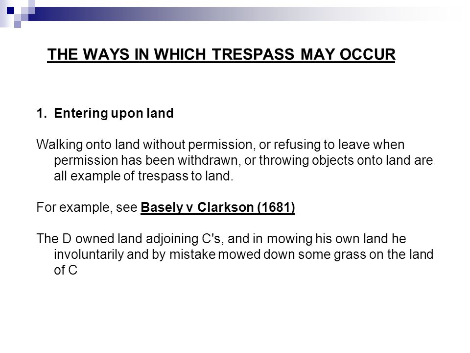 Torts A - Trespass Assignment HD Mark - Issue 1 – Can Twyla hold Roland liable for trespass to land? - Studocu