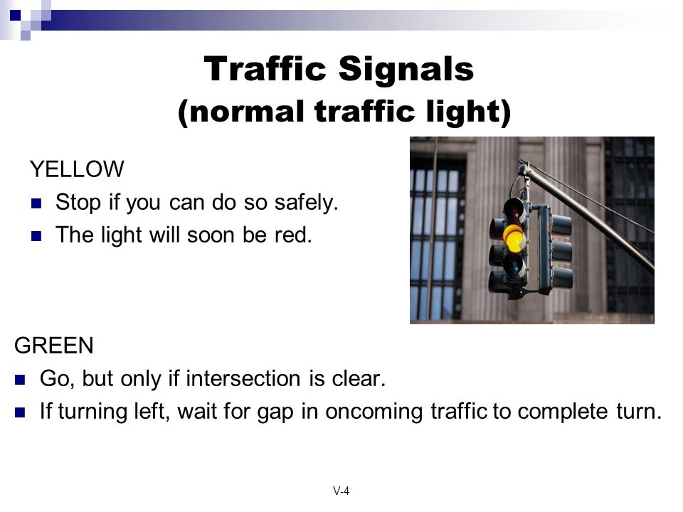 Traffic Signals (normal traffic light)