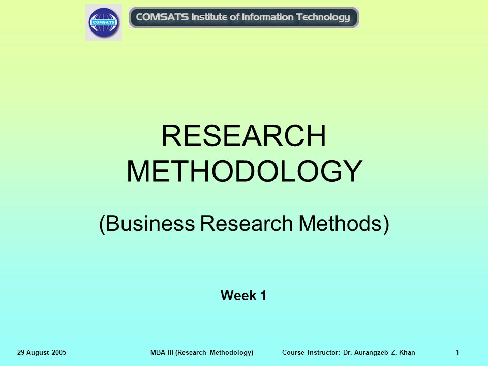 (Business Research Methods)