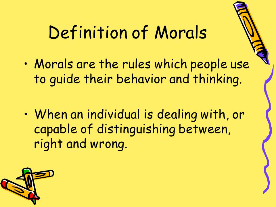 HD The Rules Of Behavior Based On Ideas Of What People Believe Is Morally