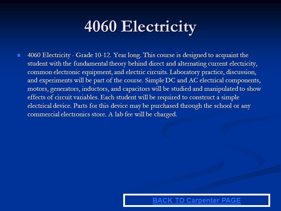 4060 Electricity