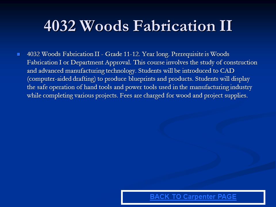 4032 Woods Fabrication II