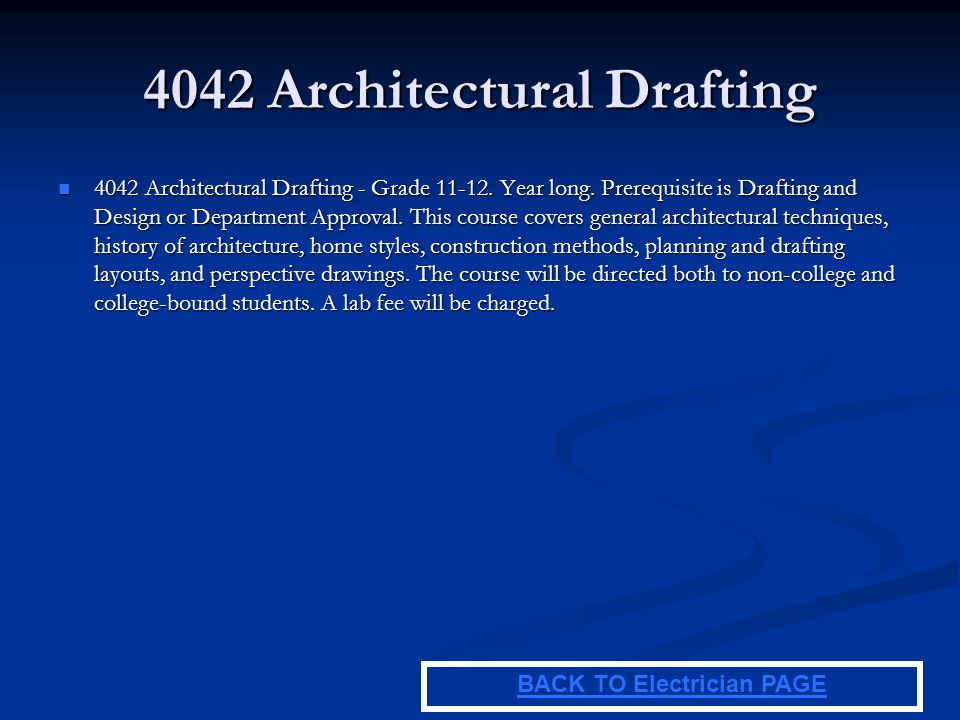 4042 Architectural Drafting
