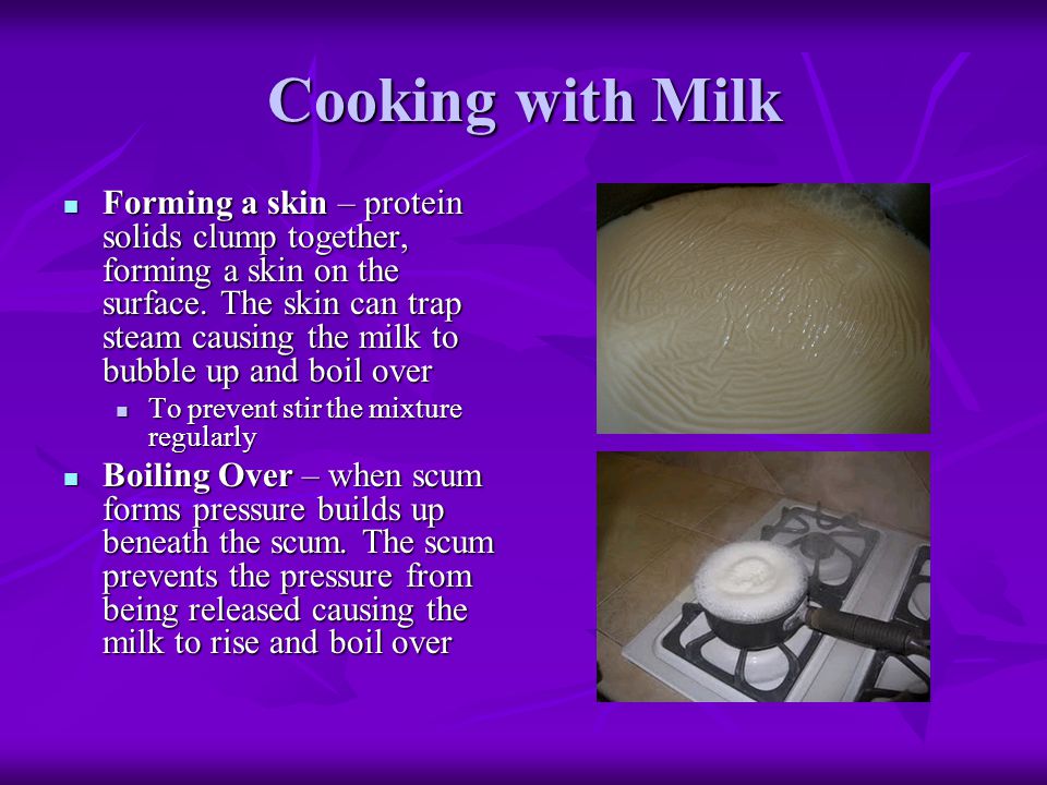 Cooking with Milk