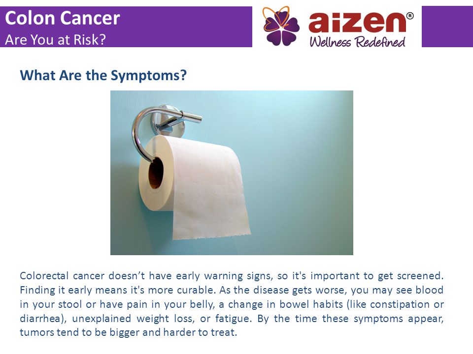 Colon Cancer Are You at Risk What Are the Symptoms