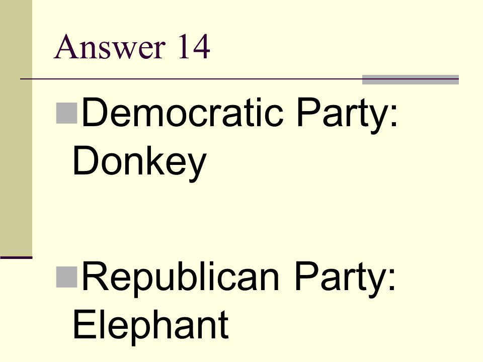 Democratic Party: Donkey