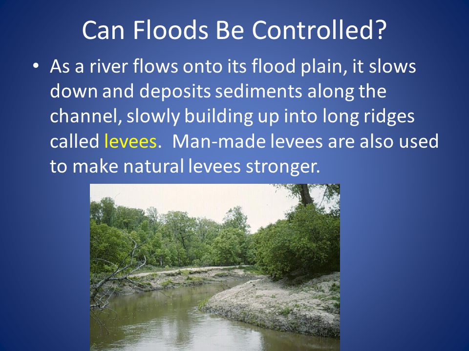 Can Floods Be Controlled