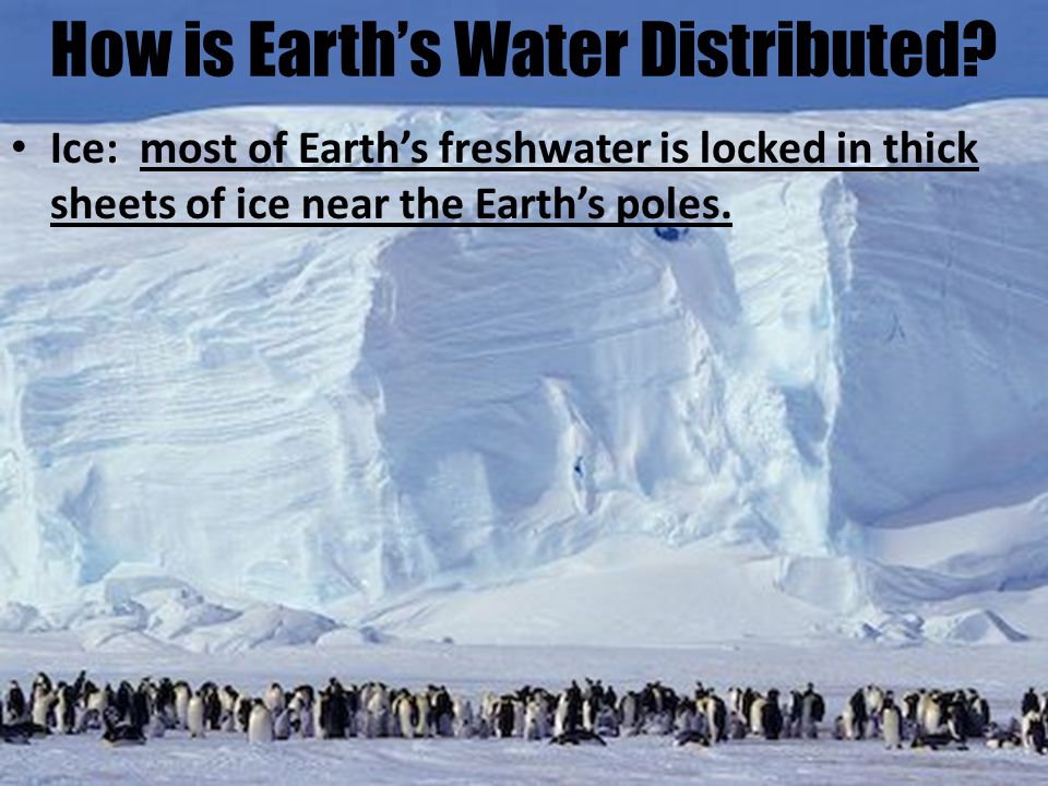 How is Earth’s Water Distributed