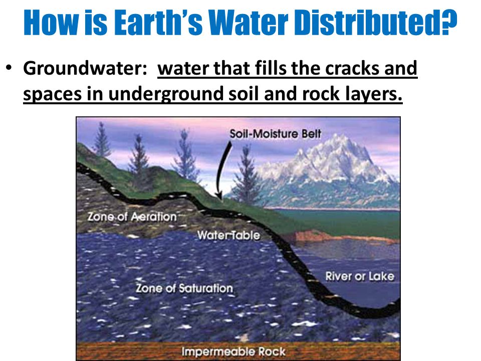 How is Earth’s Water Distributed