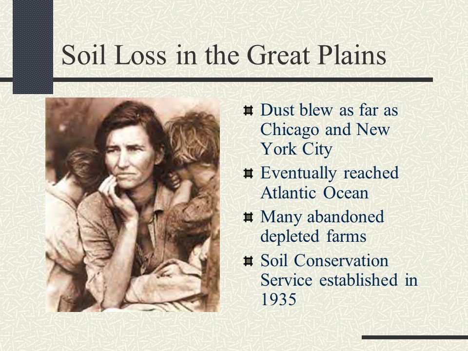 Soil Loss in the Great Plains
