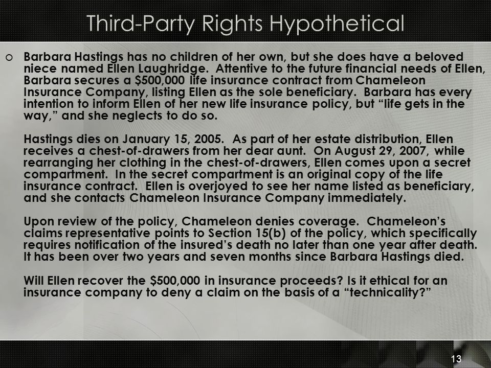 Contracts In Writing Third Party Rights Ppt Video Online Download