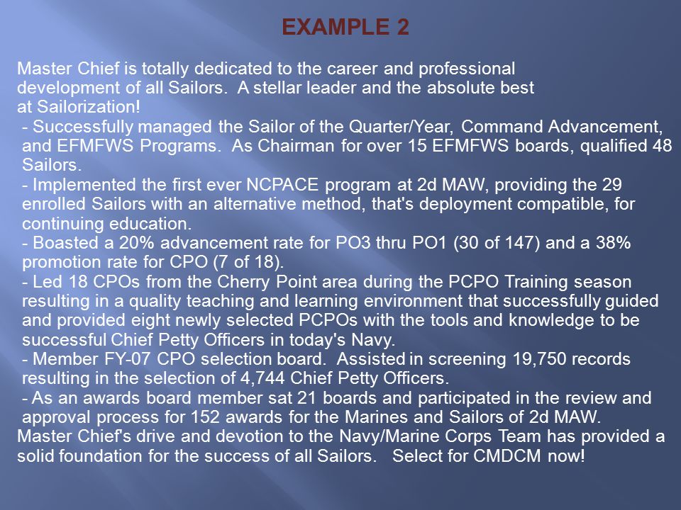 Chief Petty Officer Selection Board Process Ppt Download