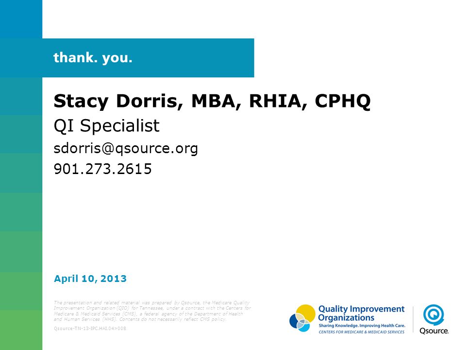 Stacy Dorris, MBA, RHIA, CPHQ
