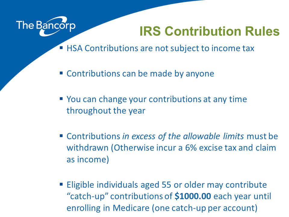 IRS Contribution Rules