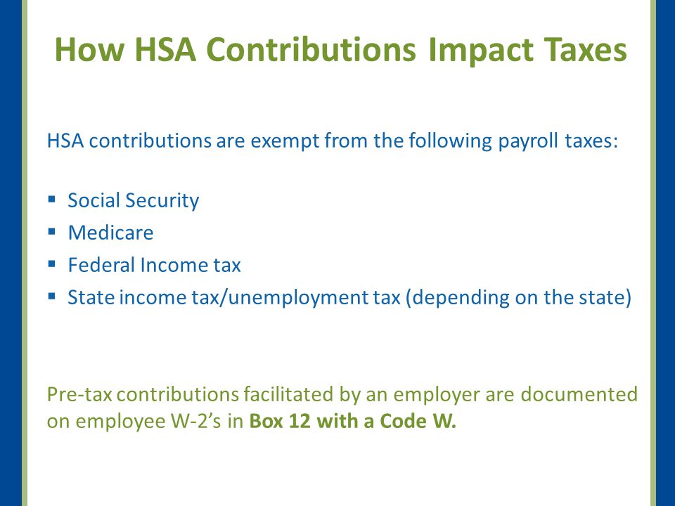 How HSA Contributions Impact Taxes