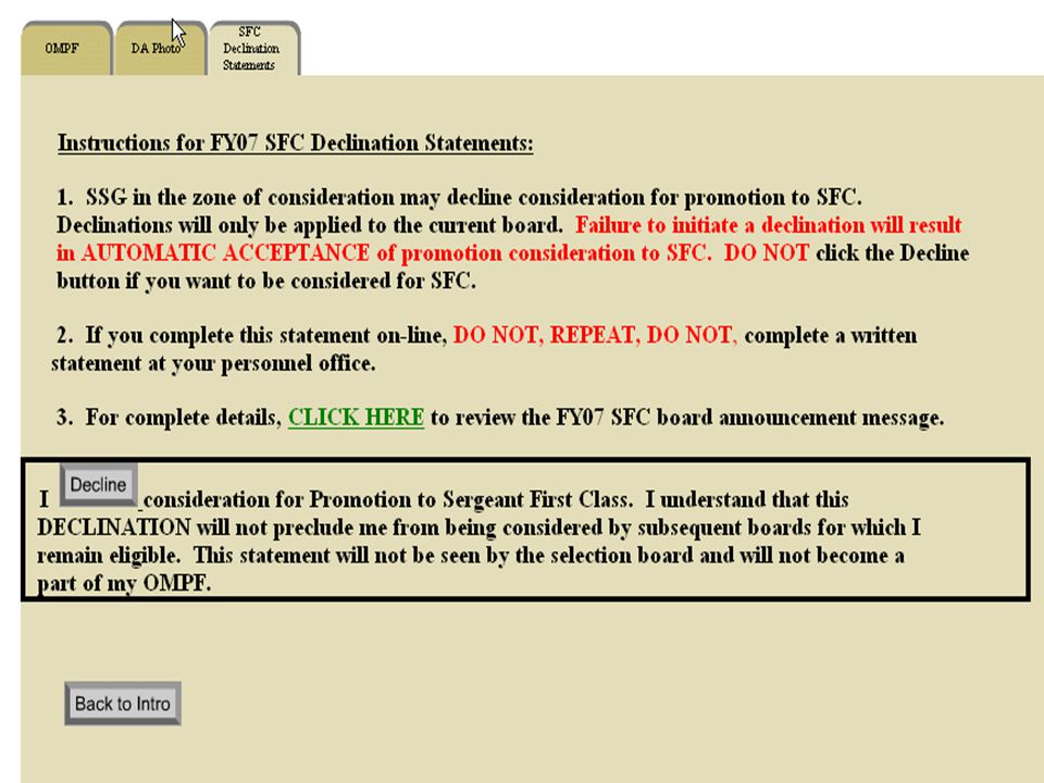 Senior Enlisted Selection Boards Ppt Download