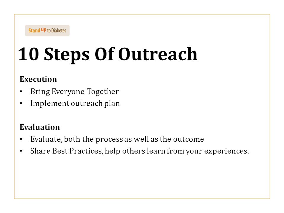 10 Steps Of Outreach Execution Bring Everyone Together