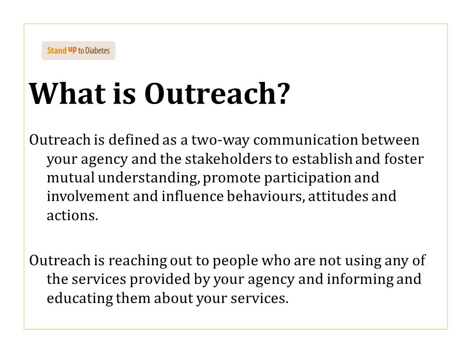 What is Outreach