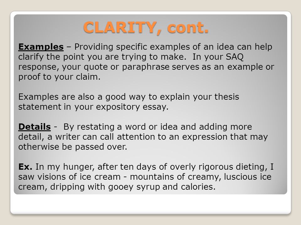 Definition and Examples of Clarity in Prose