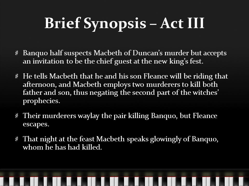 Macbeth Act III. - ppt download