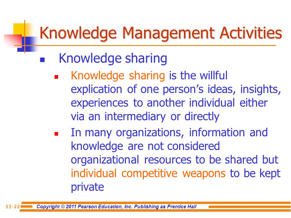 Knowledge Management Activities