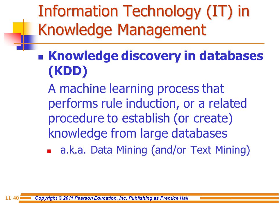 Information Technology (IT) in Knowledge Management
