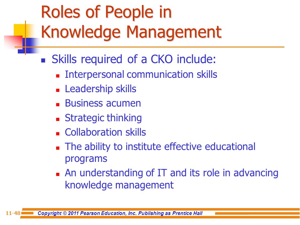Roles of People in Knowledge Management