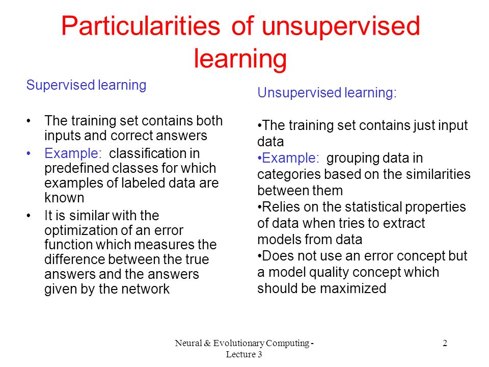 unsupervised learning in soft computing