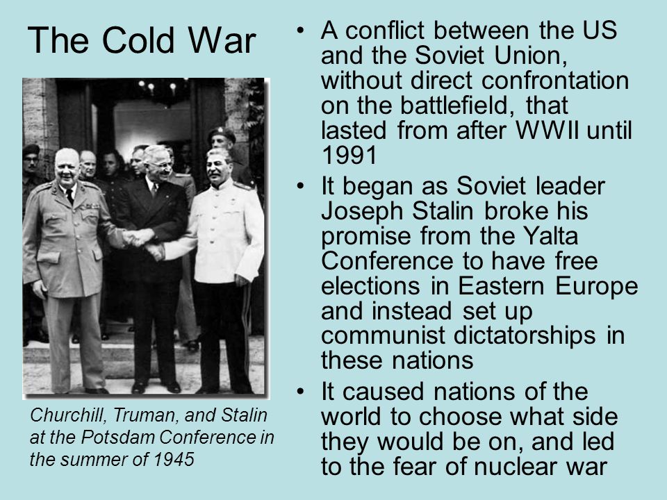 conflicts between the ussr and the us