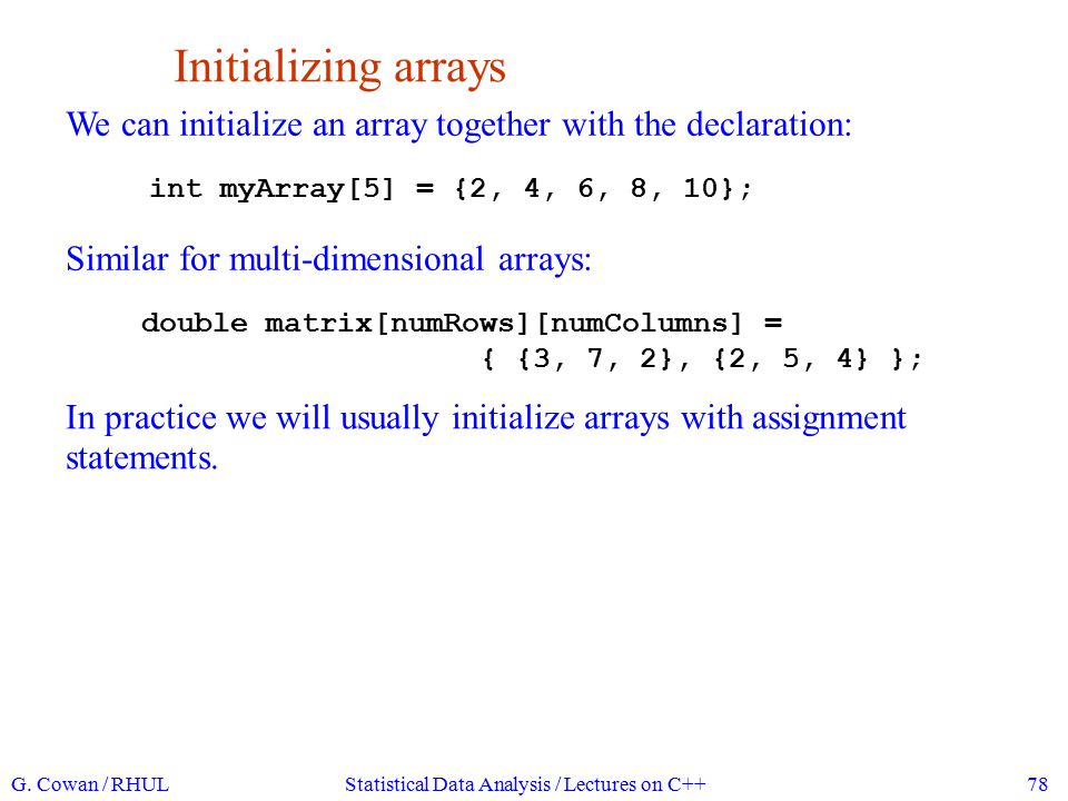 matrix multiplication function in c Data C on Lectures Statistical / Analysis ppt download matrix multiplication function in c Data C on Lectures Statistical / Analysis ppt download