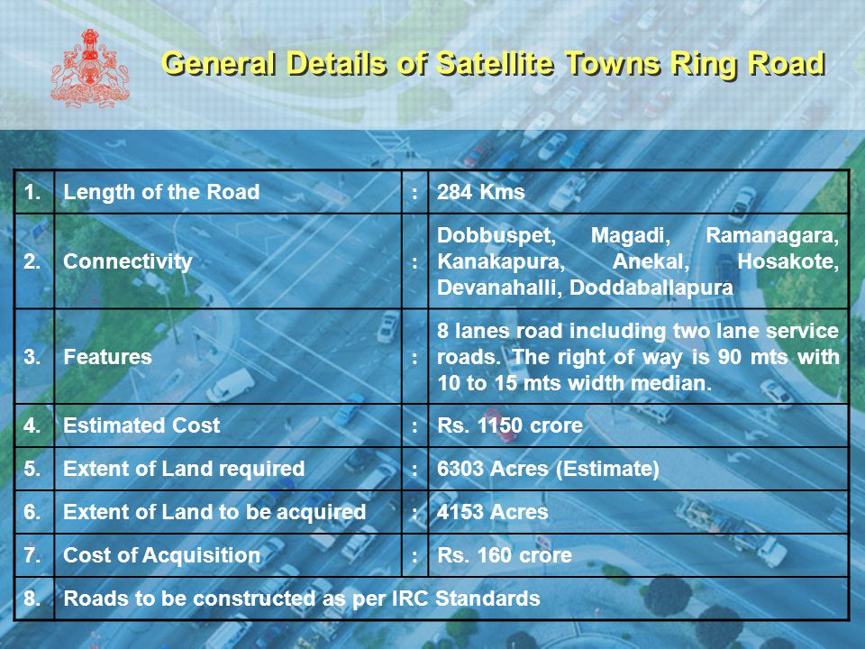 Bangalore Satellite Town Ring Road To Improve Connectivity And Propel Realty Growth