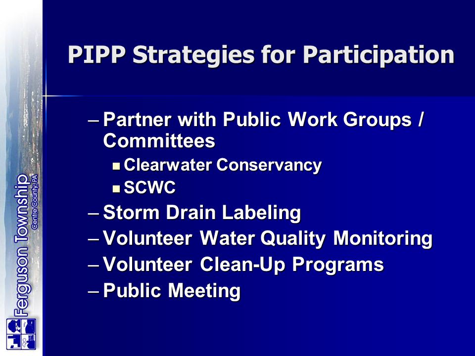 PIPP Strategies for Participation