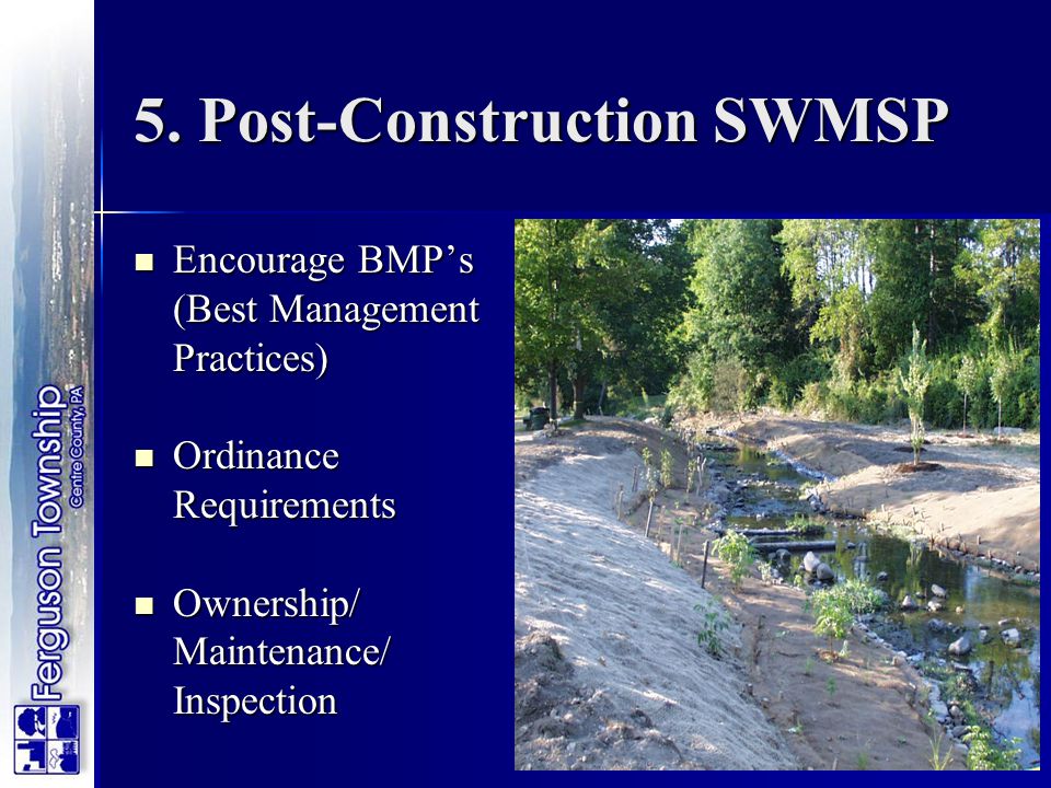 5. Post-Construction SWMSP