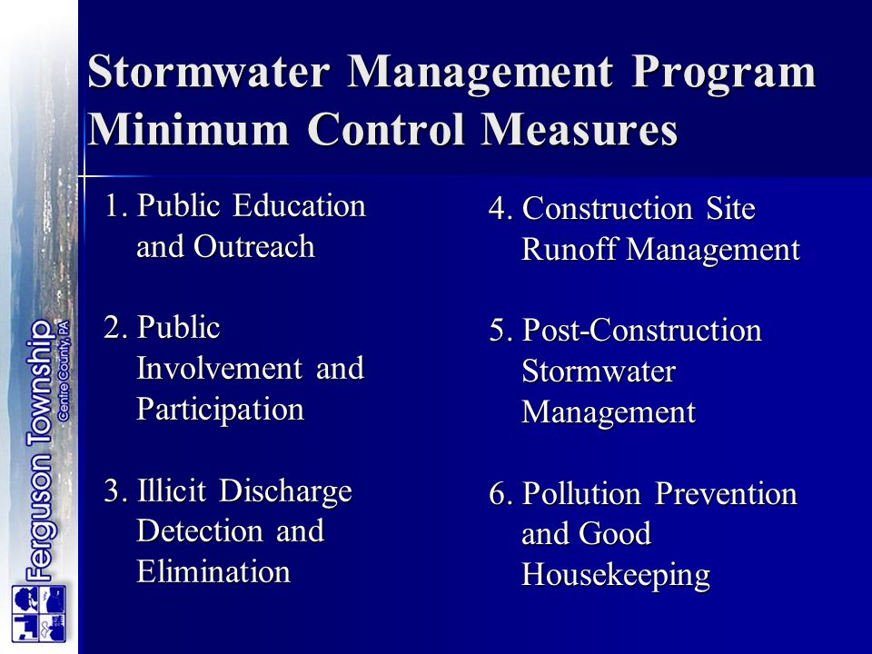 Stormwater Management Program Minimum Control Measures