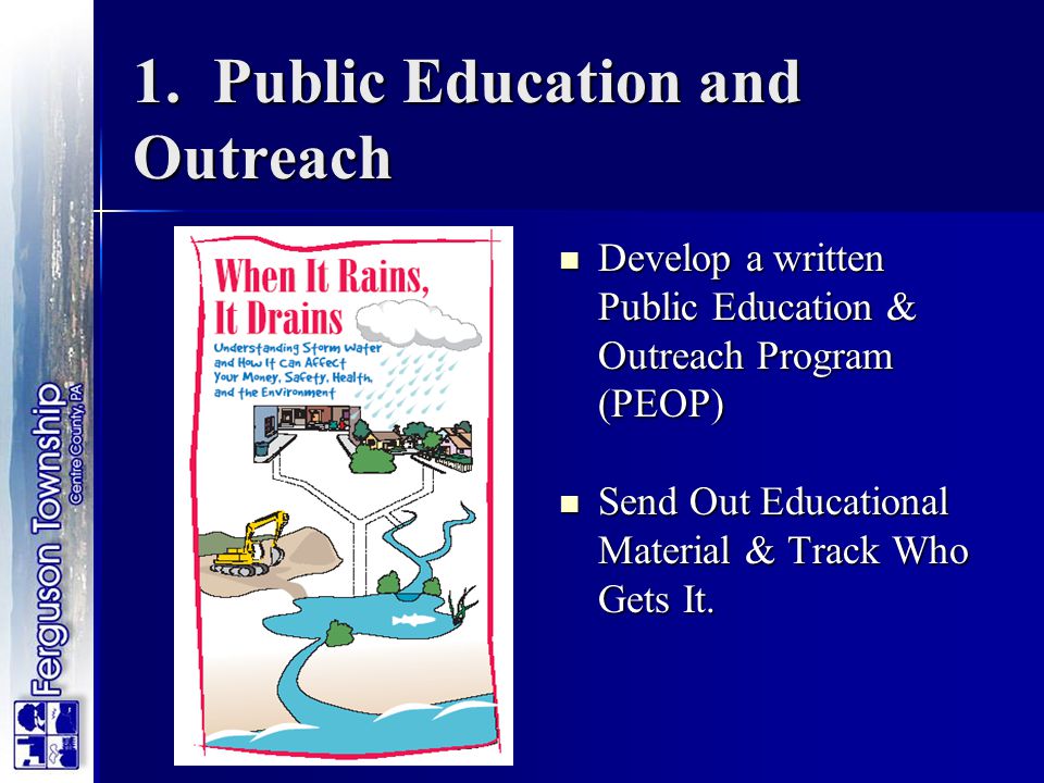 1. Public Education and Outreach