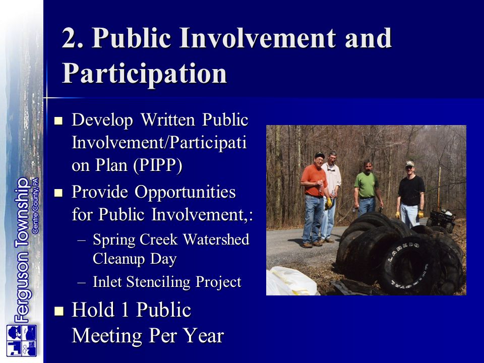 2. Public Involvement and Participation